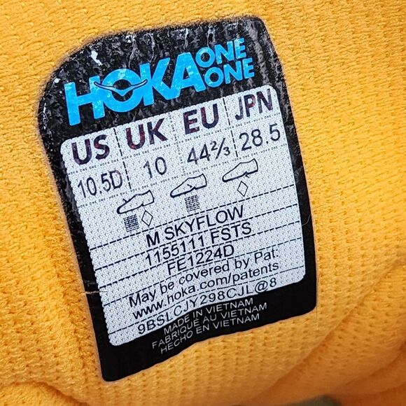 HOKA SKYFLOW - Mens Sneakers - SIZE 10.5D ((no Insoles )) - Picture 9 of 9